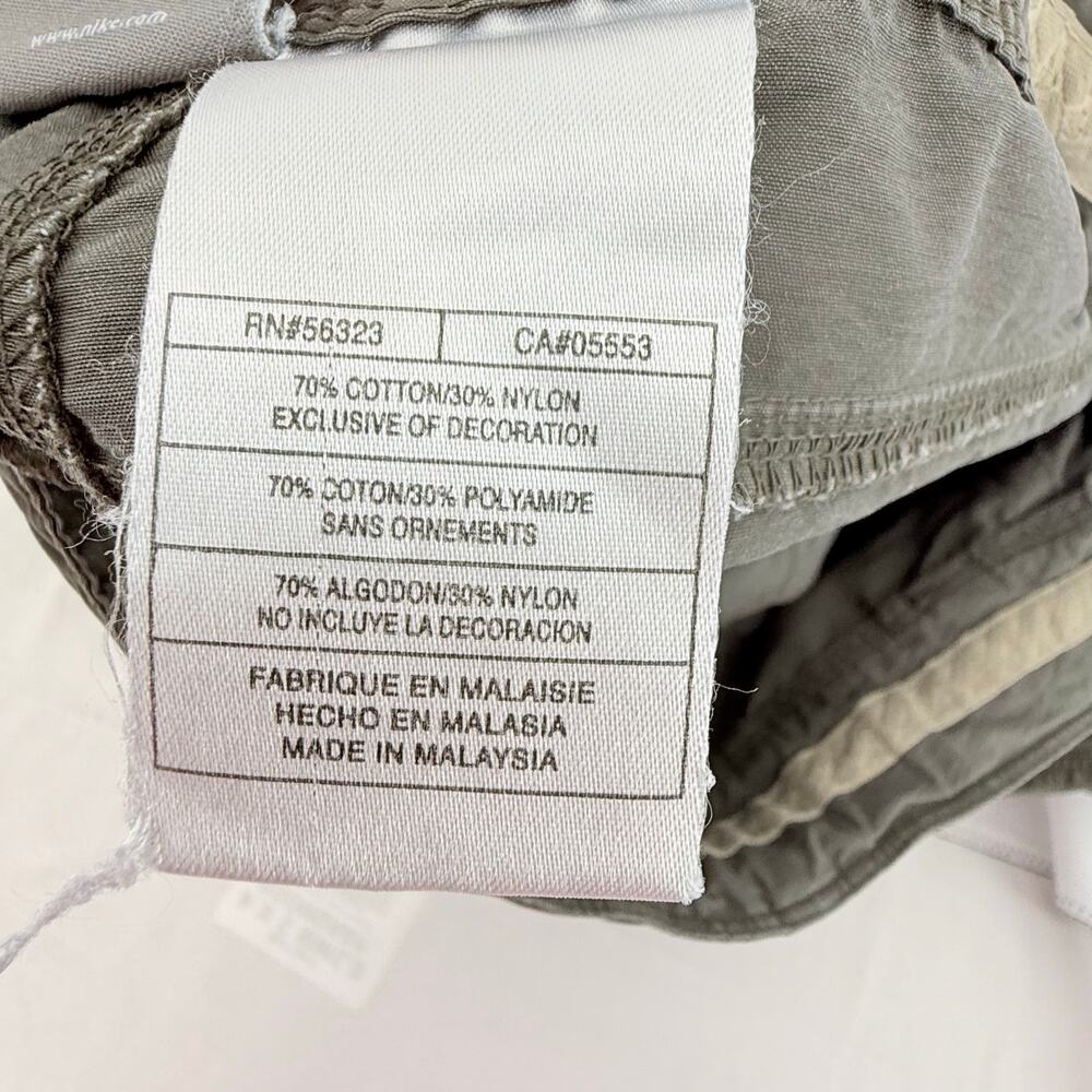 Nike Utility Military Style Pants Womens L Olive Green Drawstring Hem - Picture 6 of 9